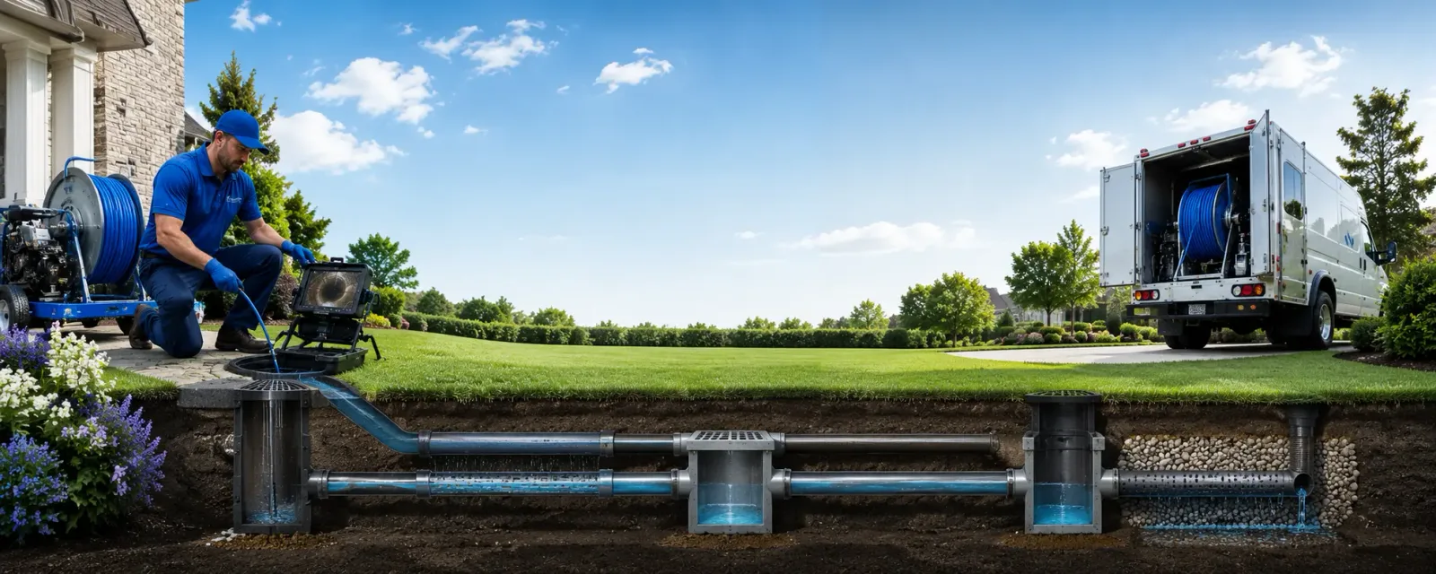 Outdoor drain cleaning information for White Oak, NC